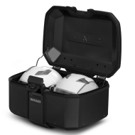 Aluminum motorcycle suitcase SHAD TR55 Pure Black Black - 55 liters