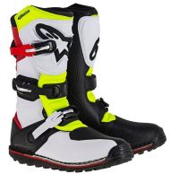 Μπότες ALPINESTARS TECH-T Λευκό/Κόκκινο/Φθορίζον κίτρινο/Μαύρο