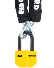Lacăt cu lanț OXFORD Boss Alarm 14 mm x 12 mm cu lanț de 2,0 m