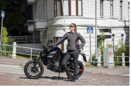 Blugi motociclisți pentru femei Lindstrands Lejen Gri