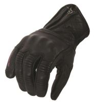 Mănuși din piele pentru femei ADRENALINE ORCHID NEGRU/ROZ