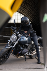 Дамски мото дънки PANDO MOTO Kaya Slim Grey - Slim-Fit Armalith®