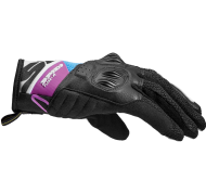 Mănuși moto damă SPIDI FLASH-R EVO Negru/Fucsia