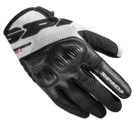 Mănuși moto damă SPIDI FLASH-R EVO Negru/Alb