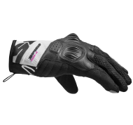 Mănuși moto damă SPIDI FLASH-R EVO Negru/Alb