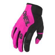 Women's motocross gloves O'NEAL ELEMENT RACEWEAR BLACK/PINK V.24