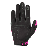 Women's motocross gloves O'NEAL ELEMENT RACEWEAR BLACK/PINK V.24