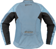 Γυναικείο μπουφάν μοτοσικλέτας ICON Women's Overlord3 CE BLUE