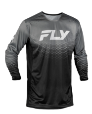 Kids motocross shirt FLY RACING Rayce Sonar - Black/Grey/White