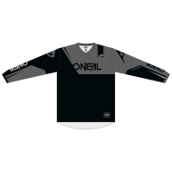 Tricou motocross copii O'NEAL ELEMENT RACEWEAR NEGRU/GRI
