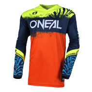 Bluză motocross copii O'NEAL ELEMENT SHOCKER BLUE/ORANGE V.25