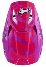 Cască motocross pentru copii ALPINESTARS SM3 FALCON PU/WH/PK