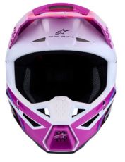 Cască motocross pentru copii ALPINESTARS SM3 FALCON PU/WH/PK