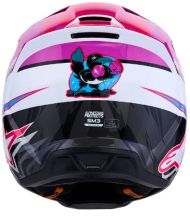 Cască motocross pentru copii ALPINESTARS SM3 FALCON PU/WH/PK