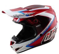 Kids motocross helmet TROY LEE DESIGNS GP Shutter - Red/White
