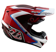 Kids motocross helmet TROY LEE DESIGNS GP Shutter - Red/White