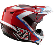 Kids motocross helmet TROY LEE DESIGNS GP Shutter - Red/White