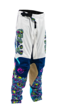 Children's motocross breeches FLY RACING Kinetic Mesh Youth White / Blue / Multi