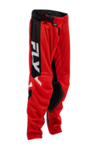 FLY RACING Kinetic Mesh Youth Motocross Breeches - Red / Black / White