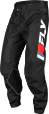 Pantaloni de motocross FLY RACING Kinetic Prix pentru copii-roșu/gri/alb