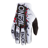 Mănuși de motocross pentru copii O'NEAL MATRIX VILLAIN WHITE 2020