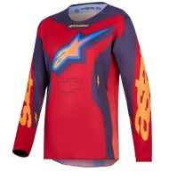 Παιδική φανέλα Motocross Alpinestars FLUID HUNT RED/CORAL