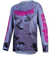 Παιδική φανέλα motocross Alpinestars FLUID LONE GY/CAMO/PU