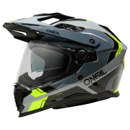 Ендуро каска O'NEAL D-SRS NOMAD BLACK/GRAY/NEON YELLOW V.26