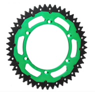 RFX Pro Series Armalite Double Compound Rear Sprocket (Steel/Aluminum) KX/KDX - 520 48T (Green)