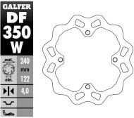 Disc Frana Spate Galfer WAVE FIXED 240x4mm DF350W
