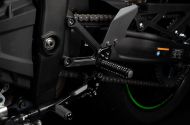 Rear footrests FXR black KAWAS. GILLES FXR-K08-B