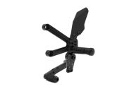 Rear footrests FXR black KAWAS. GILLES FXR-K08-B