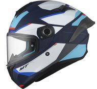 Helmet MT TARGO S KAY C7 MATT WHITE/BLUE