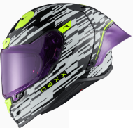 NEXX X.R3R GLITCH RACER WHITE/NEON Helmet