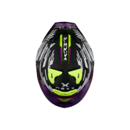 NEXX X.R3R GLITCH RACER WHITE/NEON Helmet