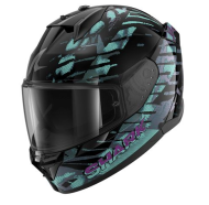 Каска SHARK D-SKWAL 3 REPTAIA BLACK/BLUE/PURPLE