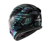 Каска SHARK D-SKWAL 3 REPTAIA BLACK/BLUE/PURPLE