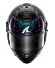 Каска SHARK SPARTAN RS CARBON REPTAIA BLACK/BLUE/PURPLE