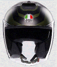 Casca scooter AGV IRIDES SAKAI VERDE MAT/NEGRA