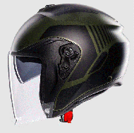 Casca scooter AGV IRIDES SAKAI VERDE MAT/NEGRA
