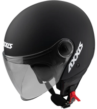 CASCĂ SCUTER AXXIS SQUARE S NEGRU MAT SOLID