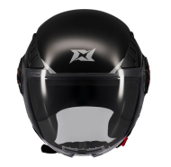 КАСКА ЗА СКУТЕР METRO S SOLID V2 A1 BLACK GLOSS