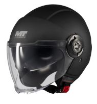 CASCĂ SCUTER MT VIALE SV S PURE A1 NEGRU MAT