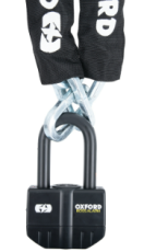 Lacăt de alarmă OXFORD Boss 16 mm + lanț 12 mm x 1,5 m