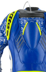 Δερμάτινο μηχανισμό moto με SPIDI TRACK REPLICA EVO BLUE/YELLOW camber