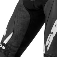 Pantaloni moto din piele SPIDI RR PRO 2 WIND Negru/Alb