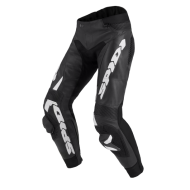 Pantaloni din piele SPIDI RR PRO WARRIOR NEGRU/ALB