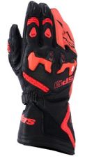 Leather gloves ALPINESTARS SP-9 BLACK/RED FLUO