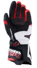 Leather gloves ALPINESTARS SP-9 BLACK/WHITE/RED