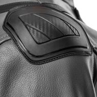 Geacă moto din piele ADRENALINE SYMETRIC BLACK